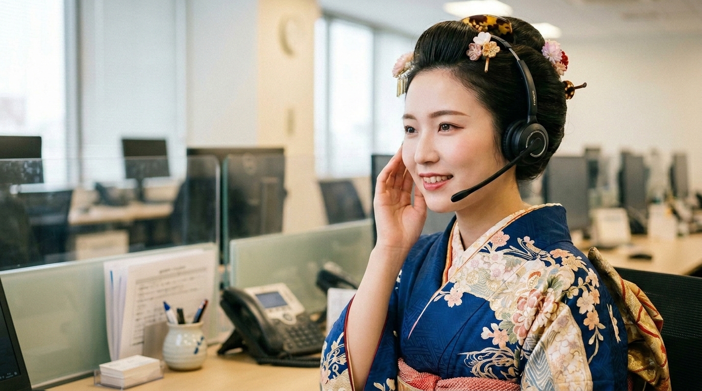 A beautiful traditional Japanese kimono dress displayed elegantly.